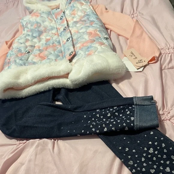 Little Lass Pink and Blue Kids Matching Set - Picture 6 of 10